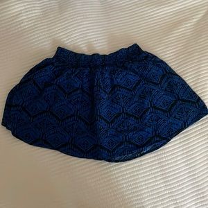 Blue mini skirt